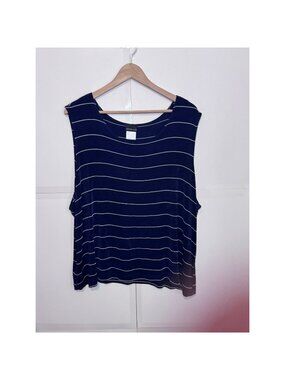 Citiknit Women's Navy Tank Size 3X